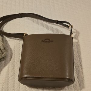 Coach Tan Leather Crossbody Bag